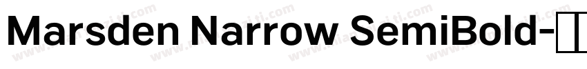 Marsden Narrow SemiBold字体转换